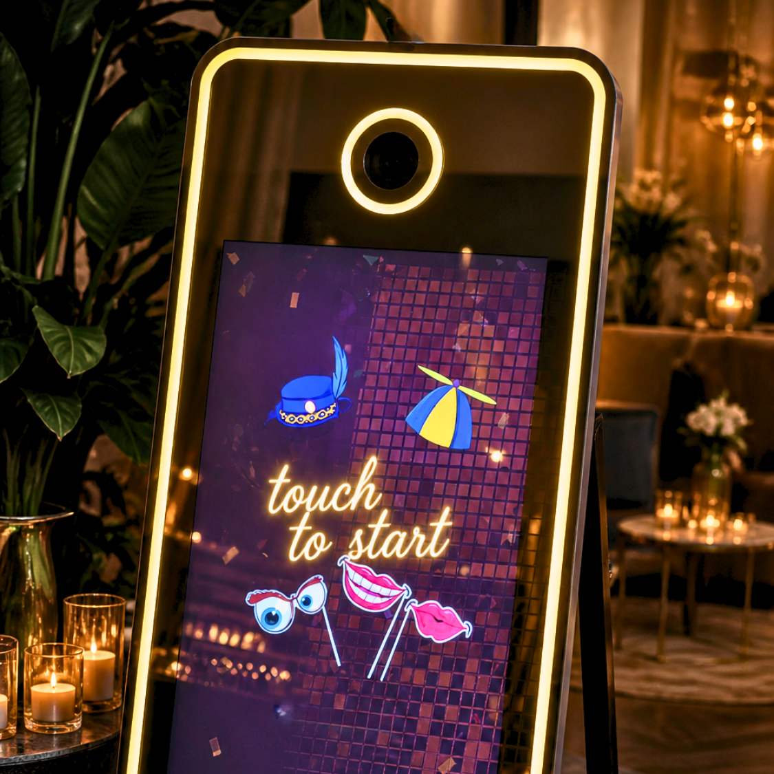 Borne photobooth professionnelle HaloLight
