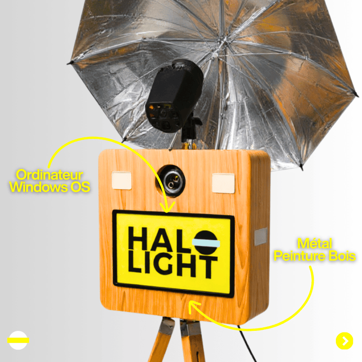 Borne PhotoBooth Woody Halolight