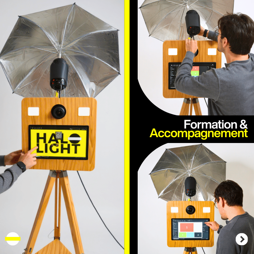 Borne PhotoBooth Woody Halolight