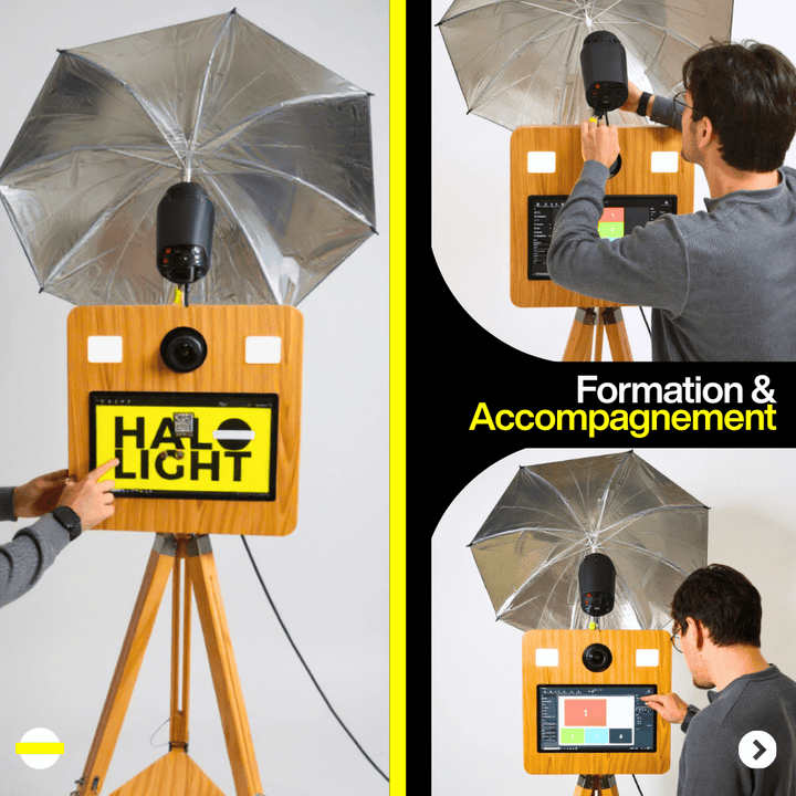 Borne PhotoBooth Woody Halolight