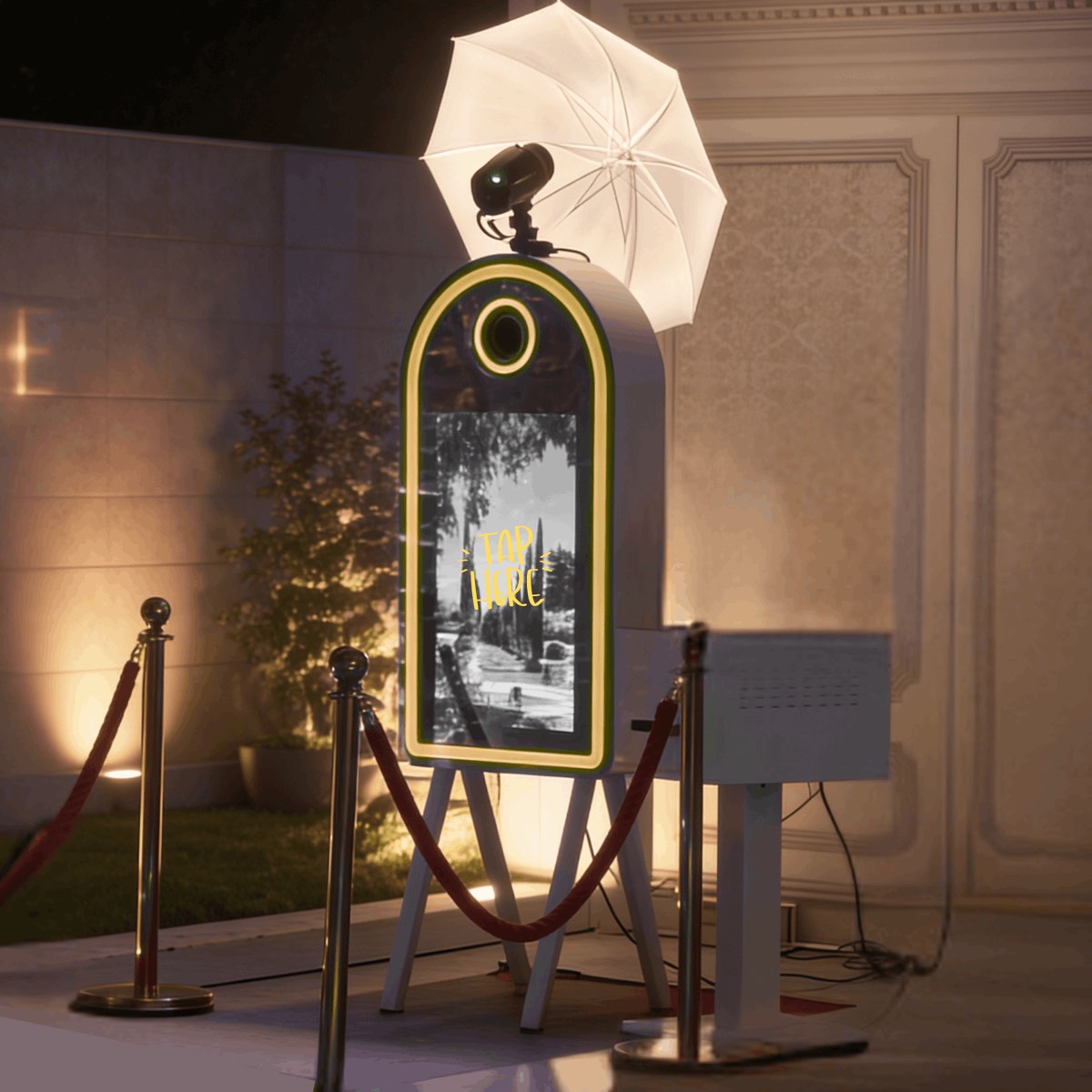 Miroir photobooth Halo pour entrepreneur événementiel
