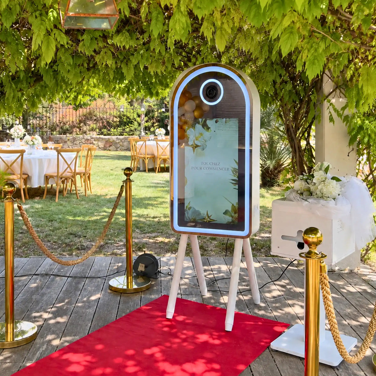 Miroir photobooth Halo pour entrepreneur événementiel