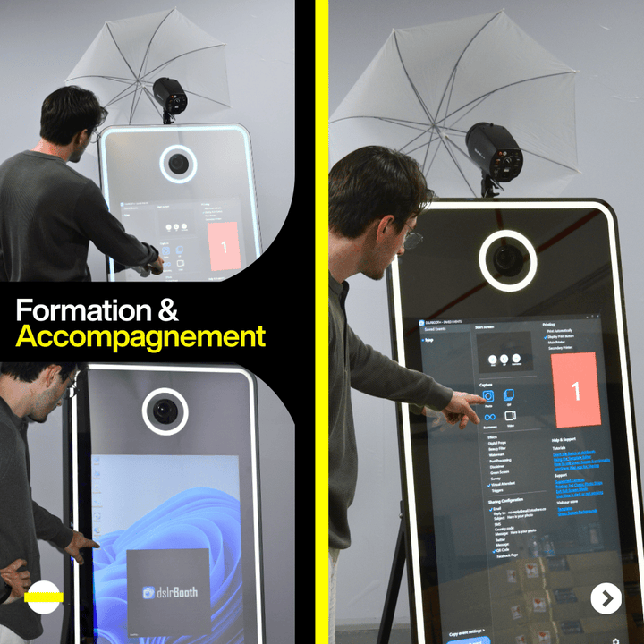 Miroir Photobooth Halolight