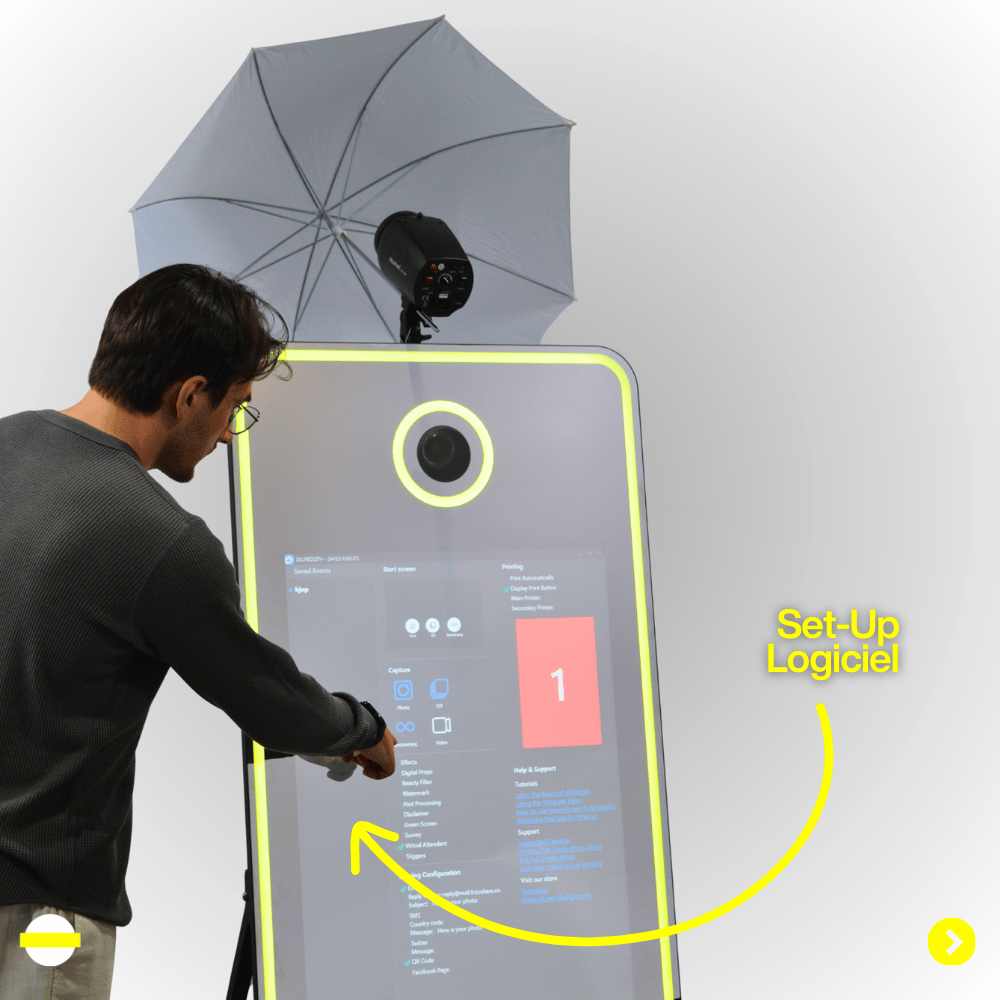 Miroir Photobooth Halolight