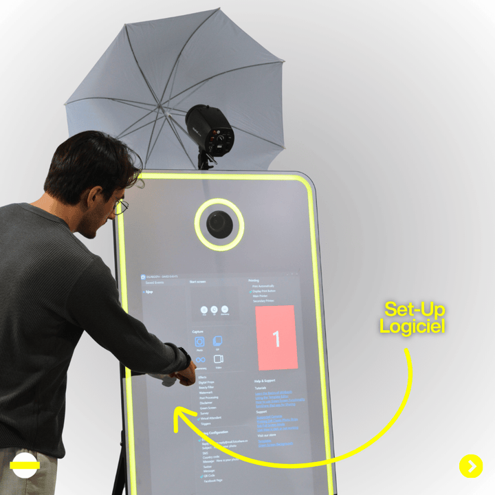 Miroir Photobooth Halolight