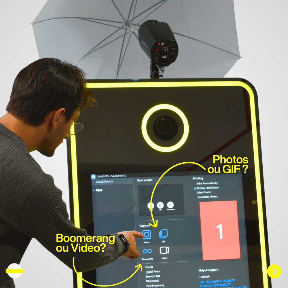 Miroir Photobooth Halolight