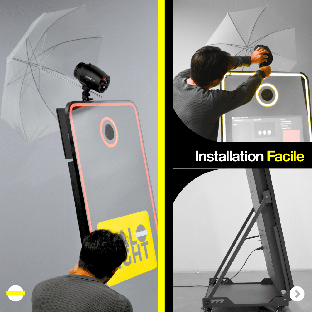Miroir Photobooth Halolight