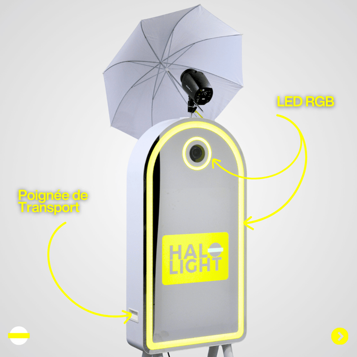 PhotoBooth Borne Miroir Halolight