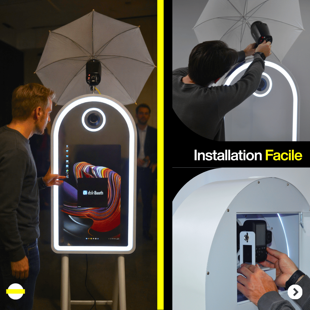 PhotoBooth Borne Miroir Halolight