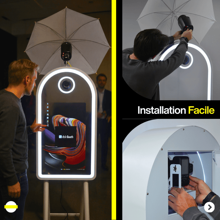 PhotoBooth Borne Miroir Halolight