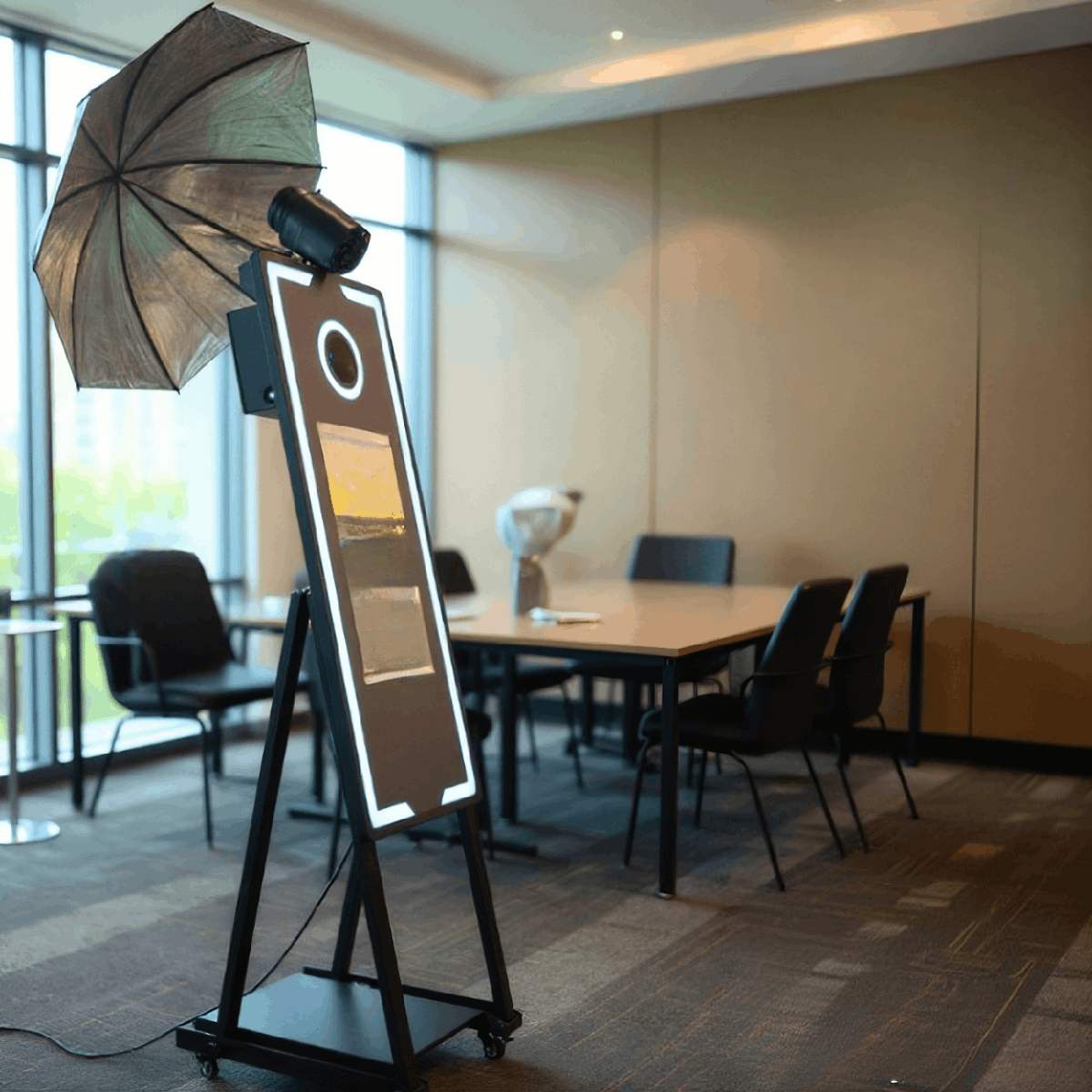 Mini miroir photobooth facilement transportable