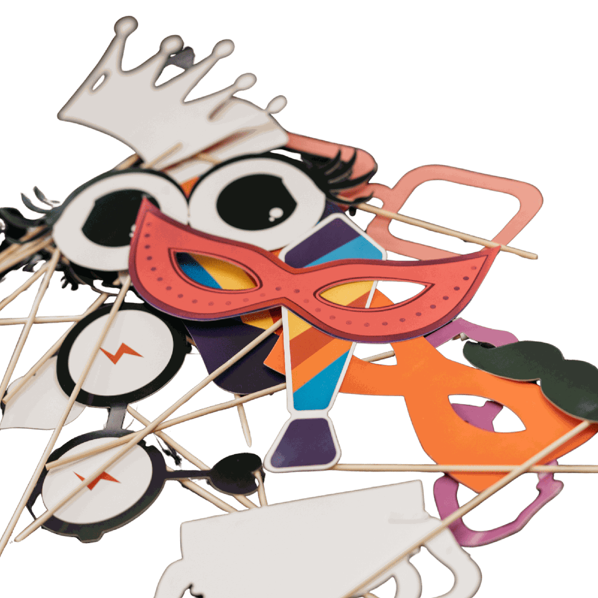 Accessoires et props amusants pour photobooth